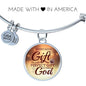 James 1:17 Perfect Gift Stainless Steel or 18k Gold Circle Bangle Bracelet - Express Your Love Gifts