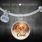 James 1:17 Perfect Gift Stainless Steel or 18k Gold Circle Bangle Bracelet - Express Your Love Gifts
