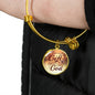 James 1:17 Perfect Gift Stainless Steel or 18k Gold Circle Bangle Bracelet - Express Your Love Gifts