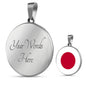 Japan Flag Necklace Japan Flag Stainless Steel or 18k Gold 18-22" - Express Your Love Gifts