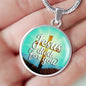 Jesus Died For You Circle Necklace Stainless Steel or 18k Gold 18-22" - Express Your Love Gifts