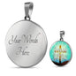 Jesus Died For You Circle Necklace Stainless Steel or 18k Gold 18-22" - Express Your Love Gifts
