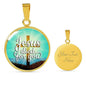 Jesus Died For You Circle Necklace Stainless Steel or 18k Gold 18-22" - Express Your Love Gifts