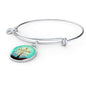Jesus Died For You Stainless Steel or 18k Gold Circle Bangle Bracelet - Express Your Love Gifts
