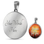 Jesus Died For You Circle Necklace Stainless Steel or 18k Gold 18-22" - Express Your Love Gifts