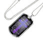 Jesus Died For You Galatians Dark Necklace Stainless Steel or 18k Gold Dog Tag 24" Chain-Express Your Love Gifts