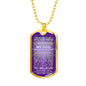 Jesus Died For You Galatians Necklace Stainless Steel or 18k Gold Dog Tag 24" Chain-Express Your Love Gifts