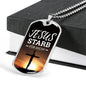 Jesus Died For You In German Necklace Stainless Steel or 18k Gold Fisnish Dog Tag 24" Chain-Express Your Love Gifts