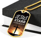 Jesus Died For You In German Necklace Stainless Steel or 18k Gold Fisnish Dog Tag 24" Chain-Express Your Love Gifts