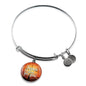 Jesus Died For You Stainless Steel or 18k Gold Circle Bangle Bracelet - Express Your Love Gifts