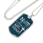 Jesus Is In My Heart Nursing Necklace Stainless Steel or 18k Gold Dog Tag w 24"-Express Your Love Gifts