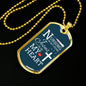 Jesus Is In My Heart Nursing Necklace Stainless Steel or 18k Gold Dog Tag w 24"-Express Your Love Gifts