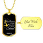 Jesus Is My Anchor Bible Verse Necklace Stainless Steel or 18k Gold Dog Tag 24" Chain-Express Your Love Gifts