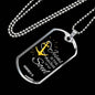 Jesus Is My Anchor Bible Verse Necklace Stainless Steel or 18k Gold Dog Tag 24" Chain-Express Your Love Gifts