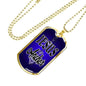 Jesus Is My Anchor Necklace Stainless Steel or 18k Gold Dog Tag 24" Chain - Express Your Love Gifts