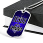 Jesus Is My Anchor Necklace Stainless Steel or 18k Gold Dog Tag 24" Chain - Express Your Love Gifts