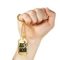 Jesus Is My Anchor Necklace Stainless Steel or 18k Gold Dog Tag 24" Chain - Express Your Love Gifts