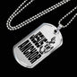Jesus Is My Anchor Necklace Stainless Steel or 18k Gold Dog Tag 24" Chain - Express Your Love Gifts