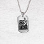 Jesus Is My Anchor Necklace Stainless Steel or 18k Gold Dog Tag 24" Chain - Express Your Love Gifts