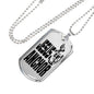 Jesus Is My Anchor Necklace Stainless Steel or 18k Gold Dog Tag 24" Chain - Express Your Love Gifts