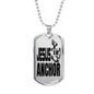 Jesus Is My Anchor Necklace Stainless Steel or 18k Gold Dog Tag 24" Chain - Express Your Love Gifts