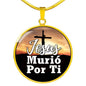 Jesus Murio Por Ti Collar Acero Inoxidable u Oro 18k Dog Tag 24" Cadena-Express Your Love Gifts