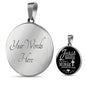 Jesus Saves I'm Just a Nurse Circle Necklace Stainless Steel or 18k Gold 18-22"-Express Your Love Gifts