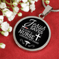 Jesus Saves I'm Just a Nurse Circle Necklace Stainless Steel or 18k Gold 18-22"-Express Your Love Gifts