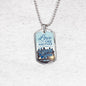 John 13:34 Necklace Stainless Steel or 18k Gold Dog Tag 24" Chain-Express Your Love Gifts