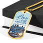 John 13:34 Necklace Stainless Steel or 18k Gold Dog Tag 24" Chain-Express Your Love Gifts