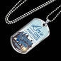 John 13:34 Necklace Stainless Steel or 18k Gold Dog Tag 24" Chain-Express Your Love Gifts