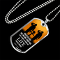 John 15:13 Scripture No Greater Love Necklace Stainless Steel or 18k Gold Dog Tag w 24" Chain-Express Your Love Gifts
