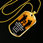 John 15:13 Scripture No Greater Love Necklace Stainless Steel or 18k Gold Dog Tag w 24" Chain-Express Your Love Gifts