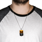 John 15:13 Scripture No Greater Love Necklace Stainless Steel or 18k Gold Dog Tag w 24" Chain-Express Your Love Gifts