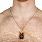 John 15:13 Scripture No Greater Love Necklace Stainless Steel or 18k Gold Dog Tag w 24" Chain-Express Your Love Gifts