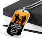 John 15:13 Scripture No Greater Love Necklace Stainless Steel or 18k Gold Dog Tag w 24" Chain-Express Your Love Gifts