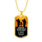 John 15:13 Scripture No Greater Love Necklace Stainless Steel or 18k Gold Dog Tag w 24" Chain-Express Your Love Gifts