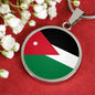 Jordan Flag Necklace Jordan Flag Stainless Steel or 18k Gold 18-22" - Express Your Love Gifts