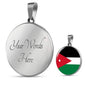 Jordan Flag Necklace Jordan Flag Stainless Steel or 18k Gold 18-22" - Express Your Love Gifts