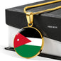 Jordan Flag Necklace Jordan Flag Stainless Steel or 18k Gold 18-22" - Express Your Love Gifts