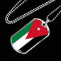 Jordan Flag Necklace Jordan Flag Stainless Steel or 18k Gold Dog Tag 24" - Express Your Love Gifts