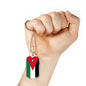 Jordan Flag Necklace Jordan Flag Stainless Steel or 18k Gold Dog Tag 24" - Express Your Love Gifts