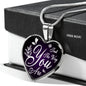 Just The Way You Are Necklace Stainless Steel or 18k Gold Heart Pendant 18-22" - Express Your Love Gifts