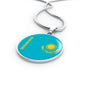 Kazakhstan Flag Necklace Kazakhstan Flag Stainless Steel or 18k Gold 18-22" - Express Your Love Gifts
