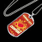 KC City Of Champions Necklace Stainless Steel or 18k Gold Dog Tag 24"-Express Your Love Gifts