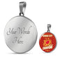 KC Football Champions Football Circle Necklace-Express Your Love Gifts