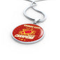 KC Football Champions Football Circle Necklace-Express Your Love Gifts