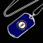 Kentucky State Flag Necklace Stainless Steel or 18k Gold Dog Tag 24" Chain - Express Your Love Gifts