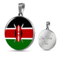Kenya Flag Necklace Kenya Flag Stainless Steel or 18k Gold 18-22" - Express Your Love Gifts