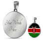 Kenya Flag Necklace Kenya Flag Stainless Steel or 18k Gold 18-22" - Express Your Love Gifts